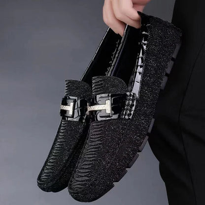 Black Full of Stars Loafers