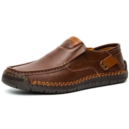 Men's Handmade Genuine Leather Slip-On Loafers