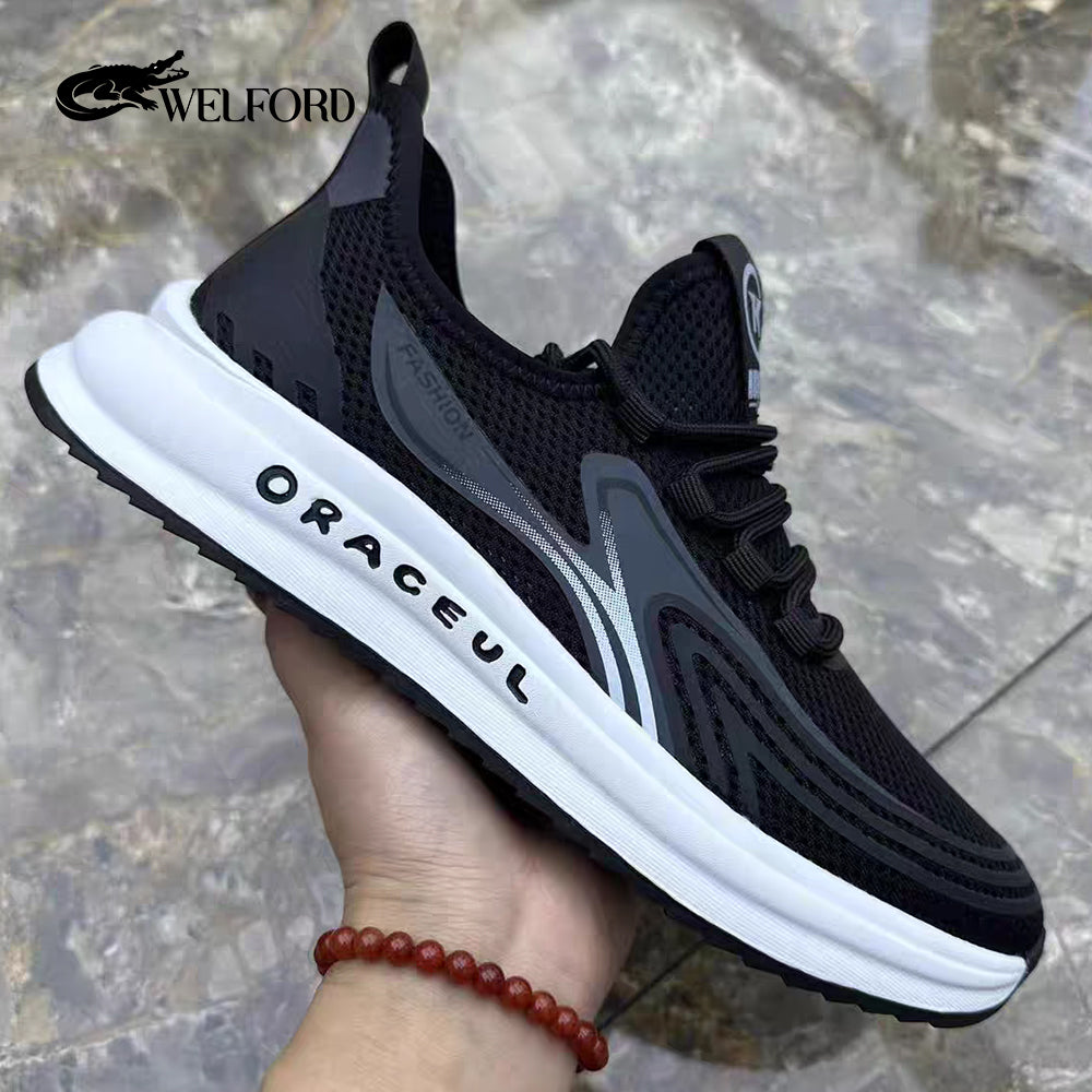 New Men's Hollow Mesh Lightweight Soft Sole Sports Shoes