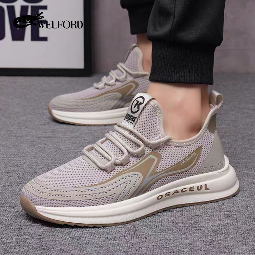 New Men's Hollow Mesh Lightweight Soft Sole Sports Shoes