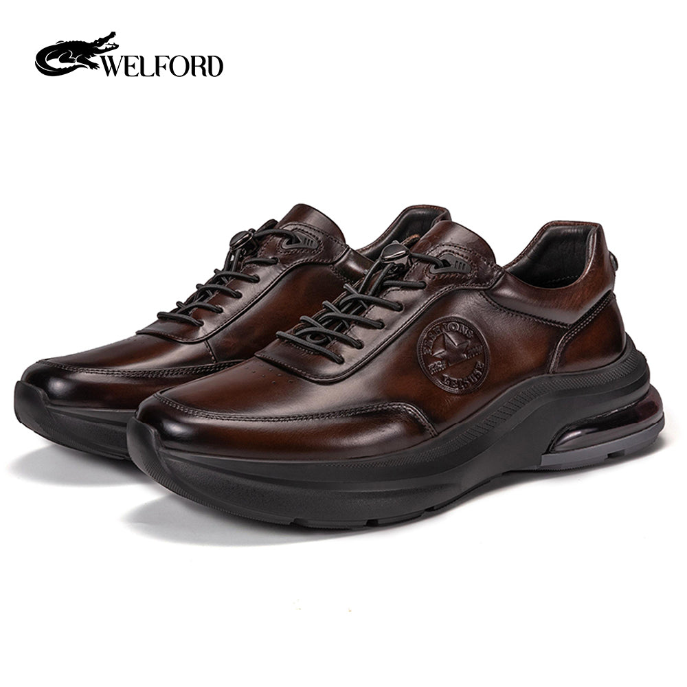 Men's Fashion Retro Business Elastic Strap Casual Shoes