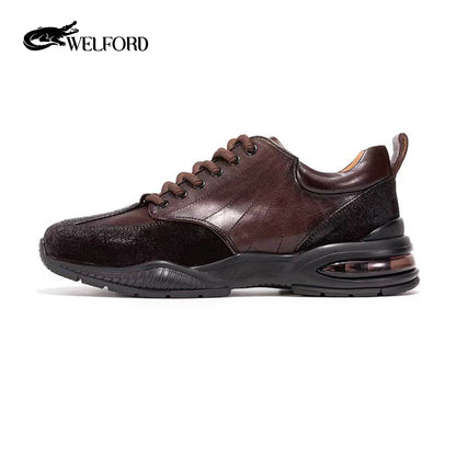 Retro horsehide men's sneakers casual shoes