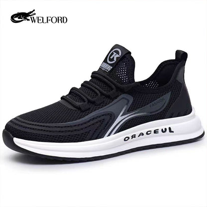 New Men's Hollow Mesh Lightweight Soft Sole Sports Shoes