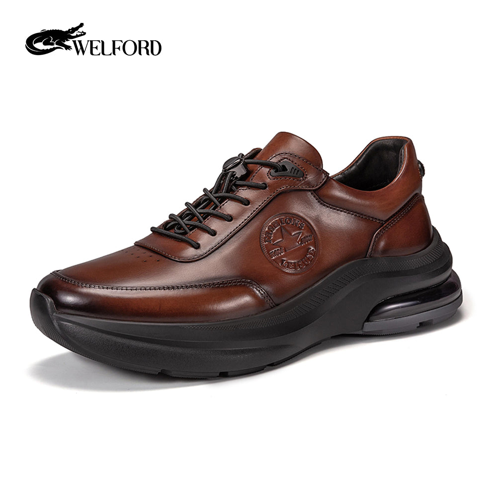 Men's Fashion Retro Business Elastic Strap Casual Shoes