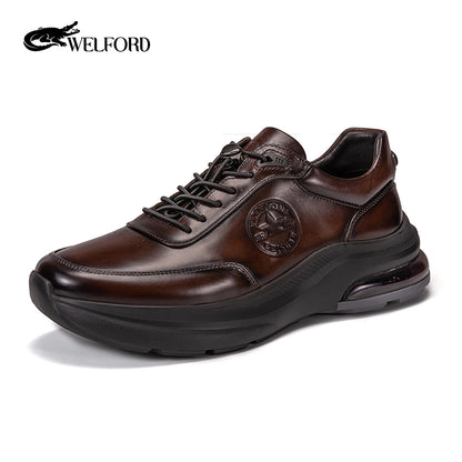 Men's Fashion Retro Business Elastic Strap Casual Shoes