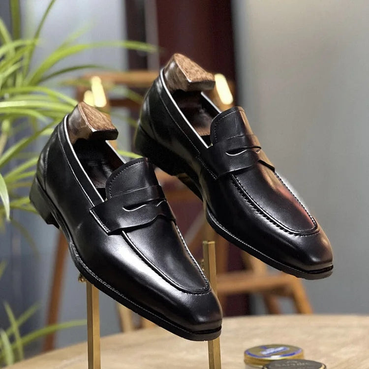 British Square Toe Loafers