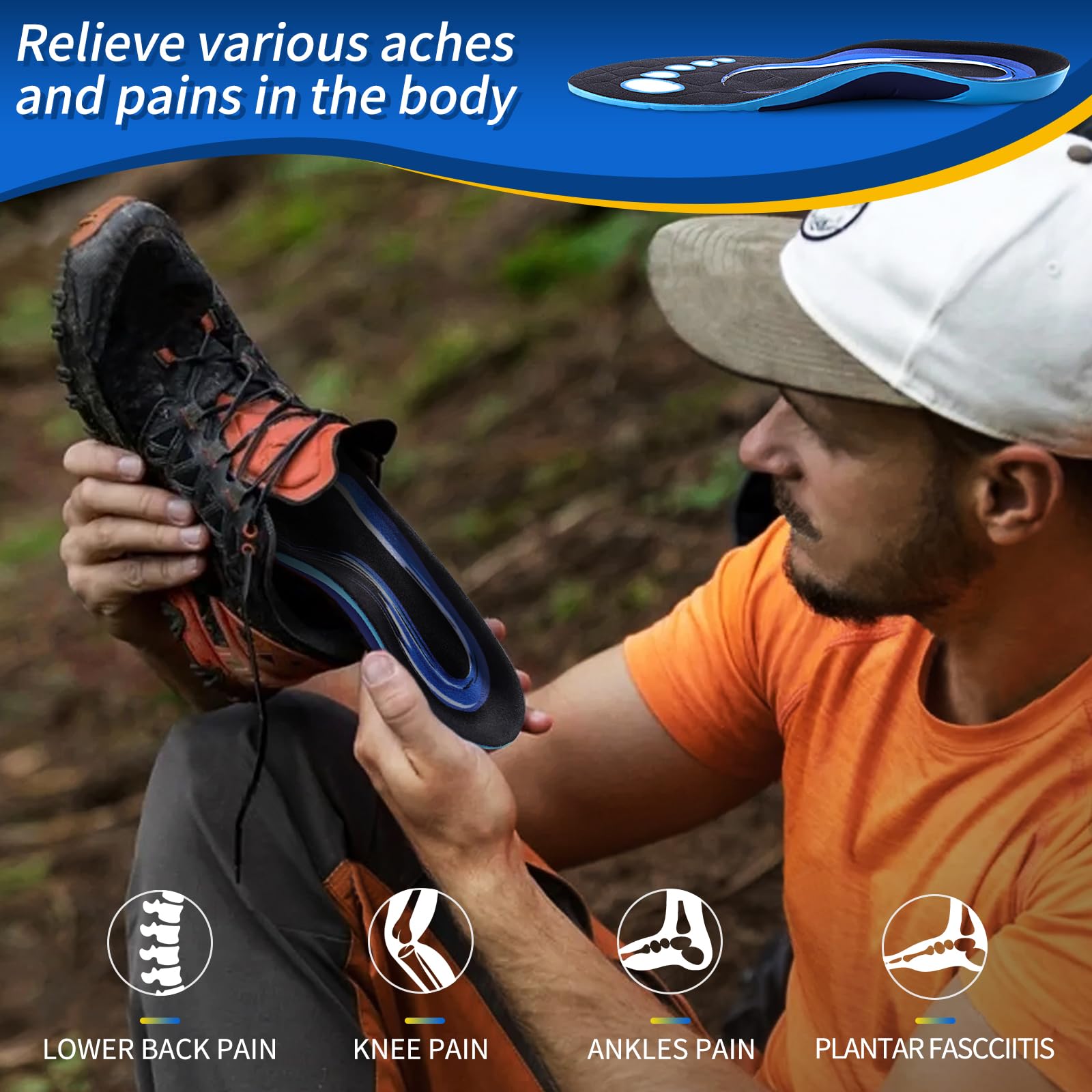 High Arch Insoles for Runners with High Arch Support