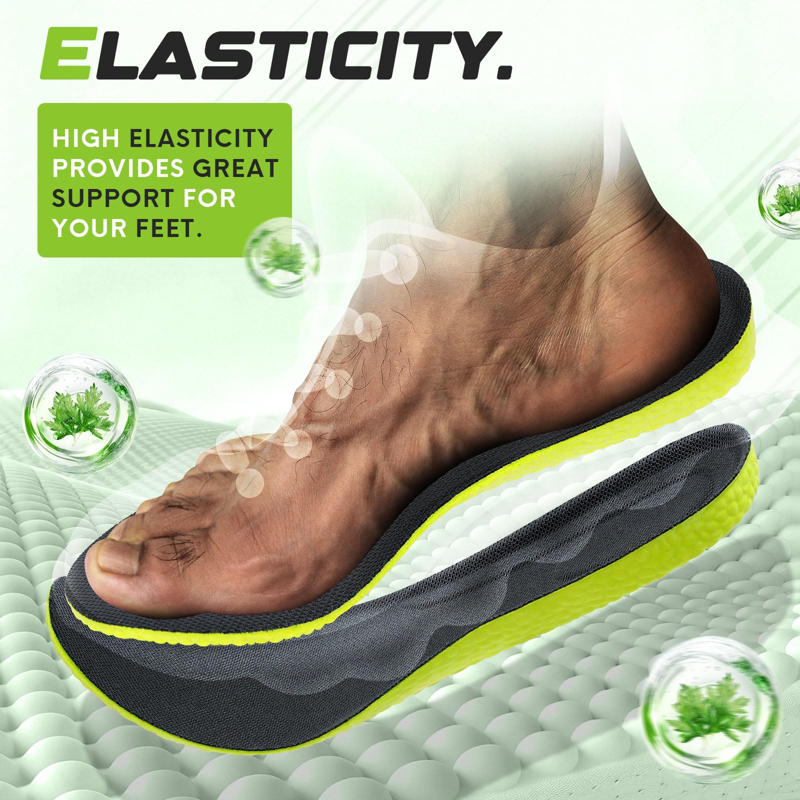 4D Cloud Steppers Insoles for Men and Women - Shock Absorption Inserts, Soft Anti-Fatigue, Relieve Foot Pain