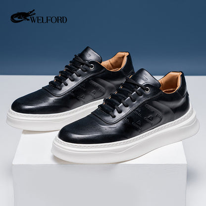 New first-layer cowhide low-top casual ultra-light wear-resistant sports shoes