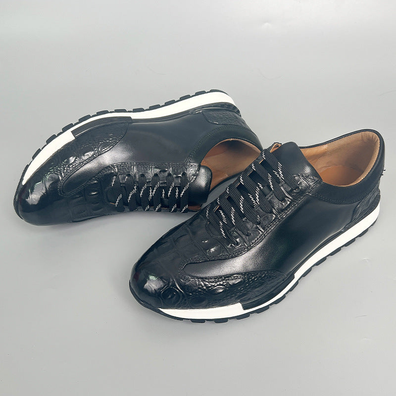 Trendy Cowhide Leather Men'S Sports Shoes