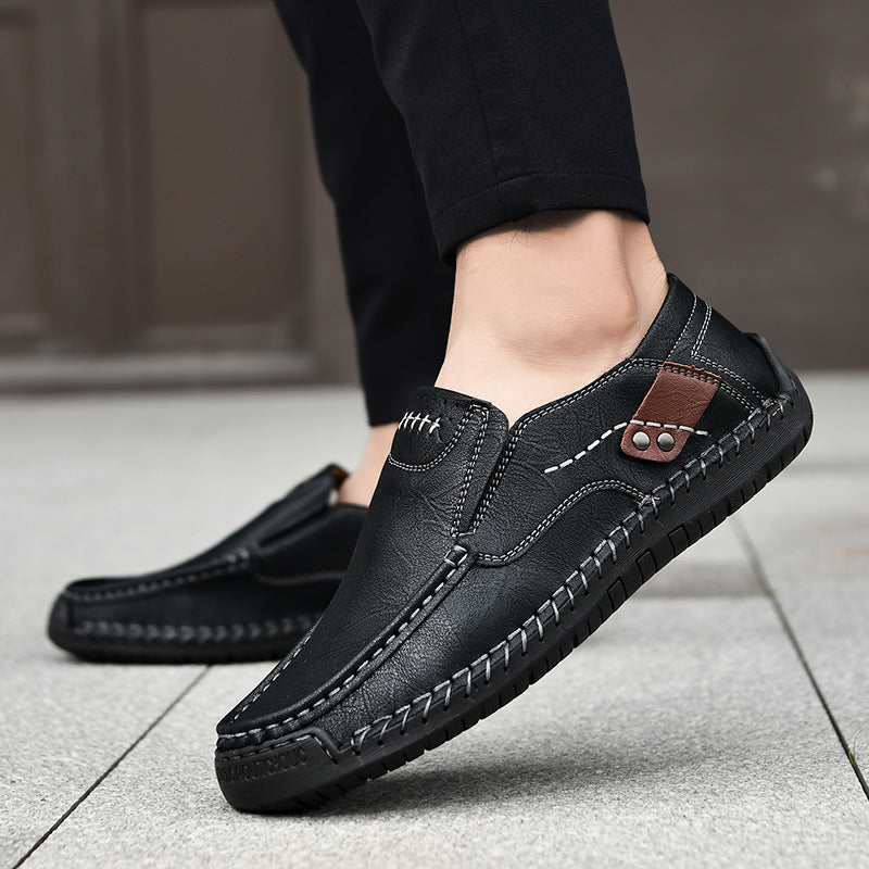 Men's Handmade Genuine Leather Slip-On Loafers