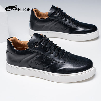 New first-layer cowhide low-top casual ultra-light wear-resistant sports shoes