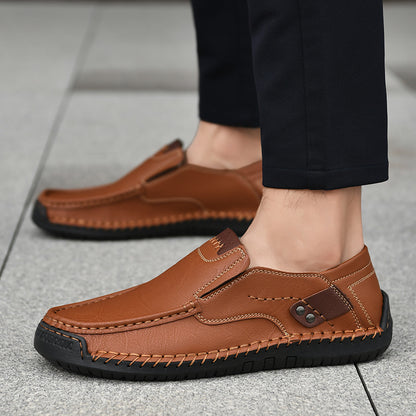 Men's Handmade Genuine Leather Slip-On Loafers