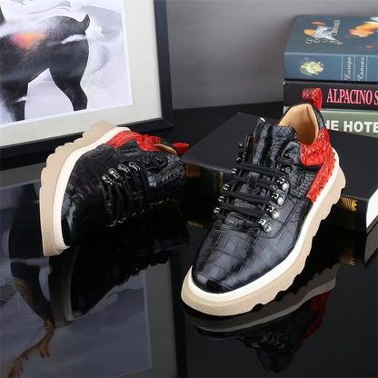 Men's Crocodile Leather Casual Shoes