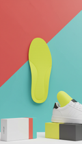 Neon Yellow Cushion Comfort Insole