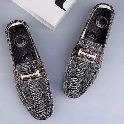 Black Full of Stars Loafers